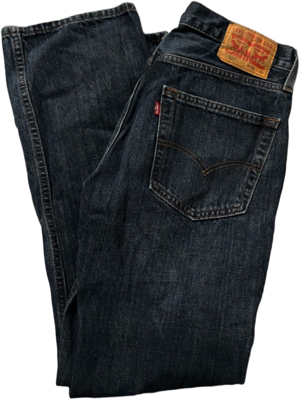 Levi's Dark Blue Straight-Leg Men Jeans